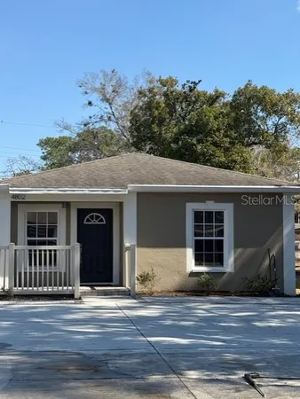 a view of a house with a outdoor space