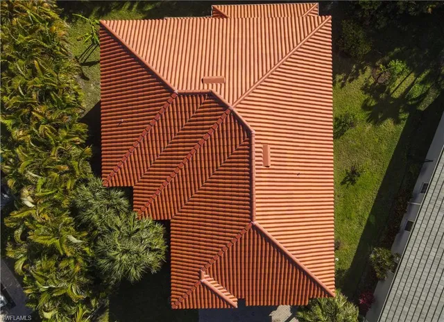 a view of a wooden balcony