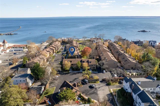 an aerial view of multiple house