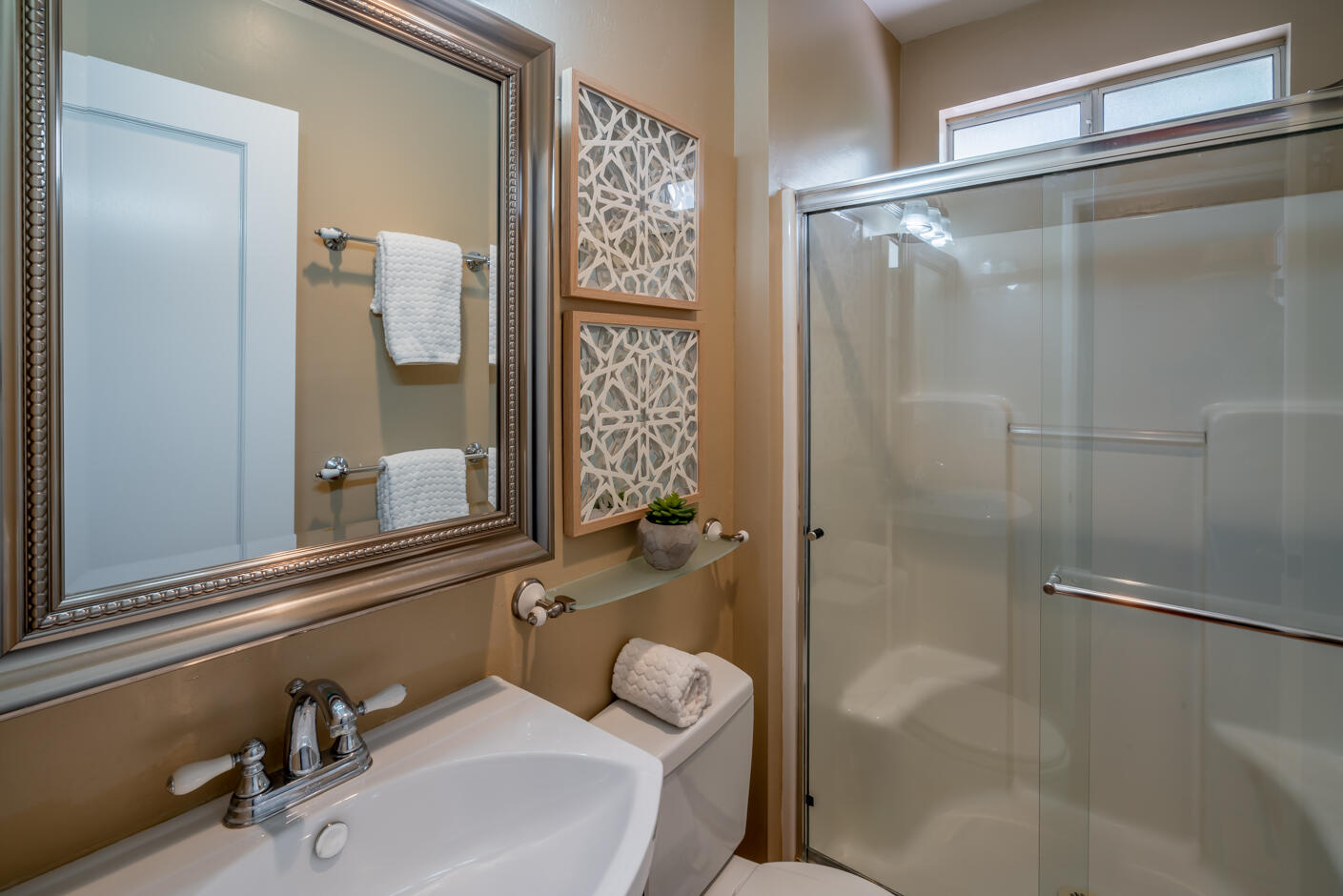 511 Drexel Drive Santa Barbara, CA 93103 - Photo 14 of 27 a bathroom with a sink toilet and shower