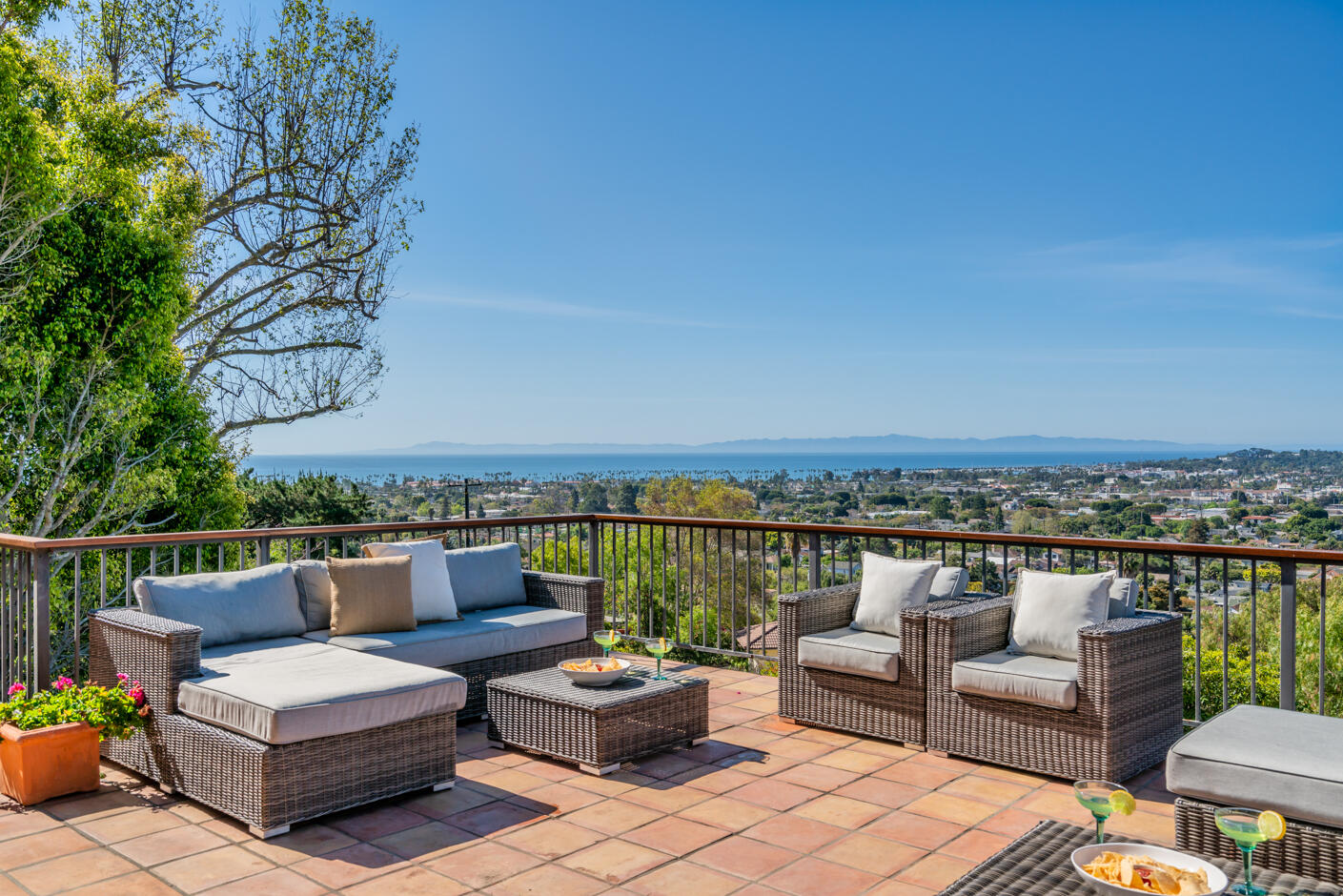 511 Drexel Drive Santa Barbara, CA 93103 - Photo 2 of 27 a view of roof deck with couches and potted plants