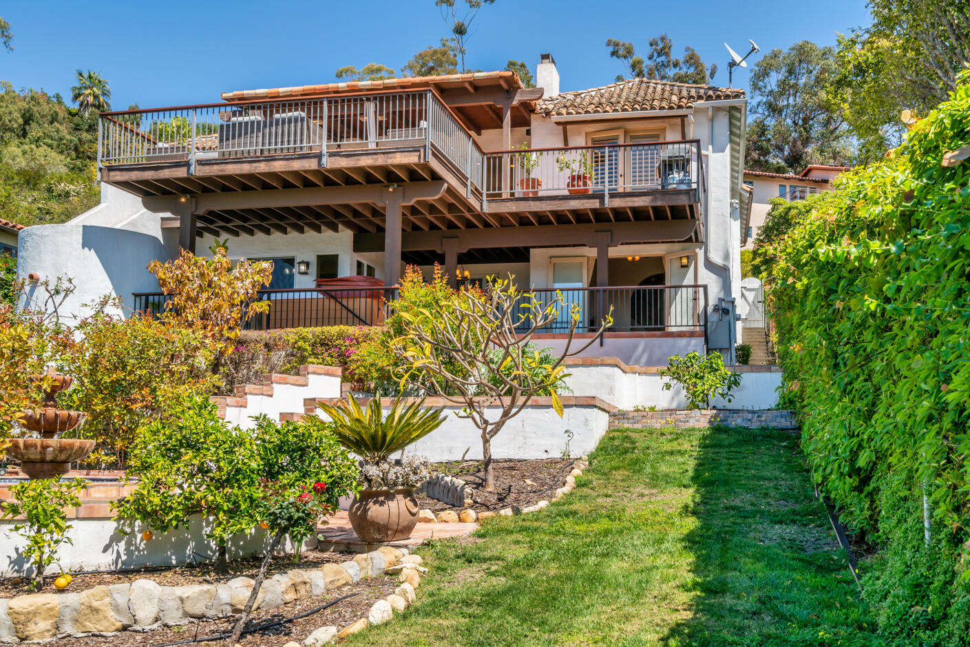 511 Drexel Drive Santa Barbara, CA 93103 - Photo 27 of 27 a aerial view of a house with a yard and potted plants