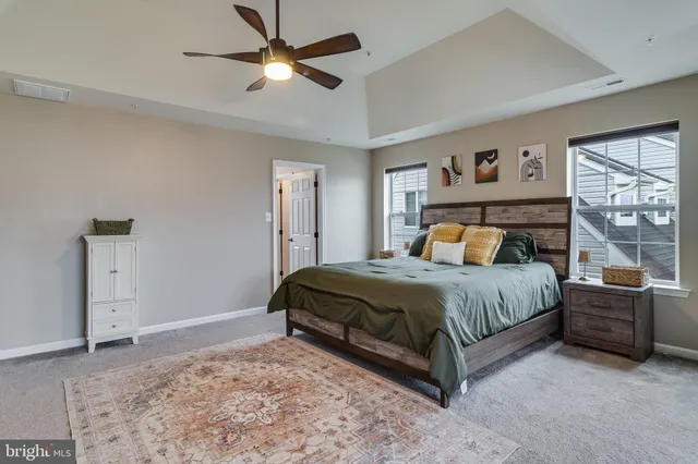 a view of a bedroom from a hallway