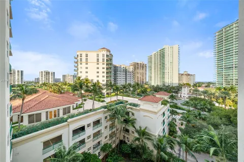 a view of city with tall buildings