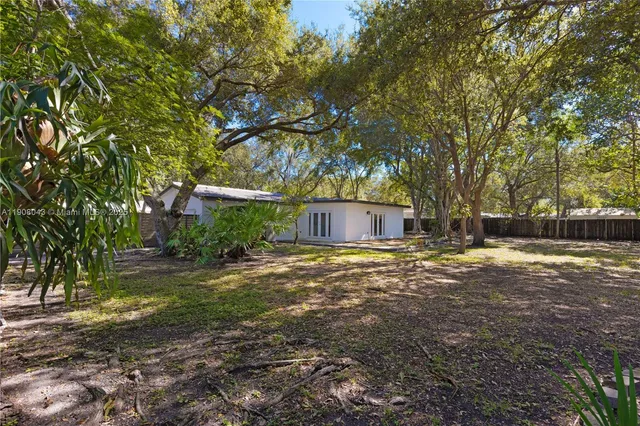 a backyard of a house