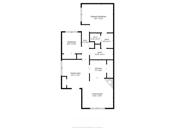 a picture of a bench in front of a door