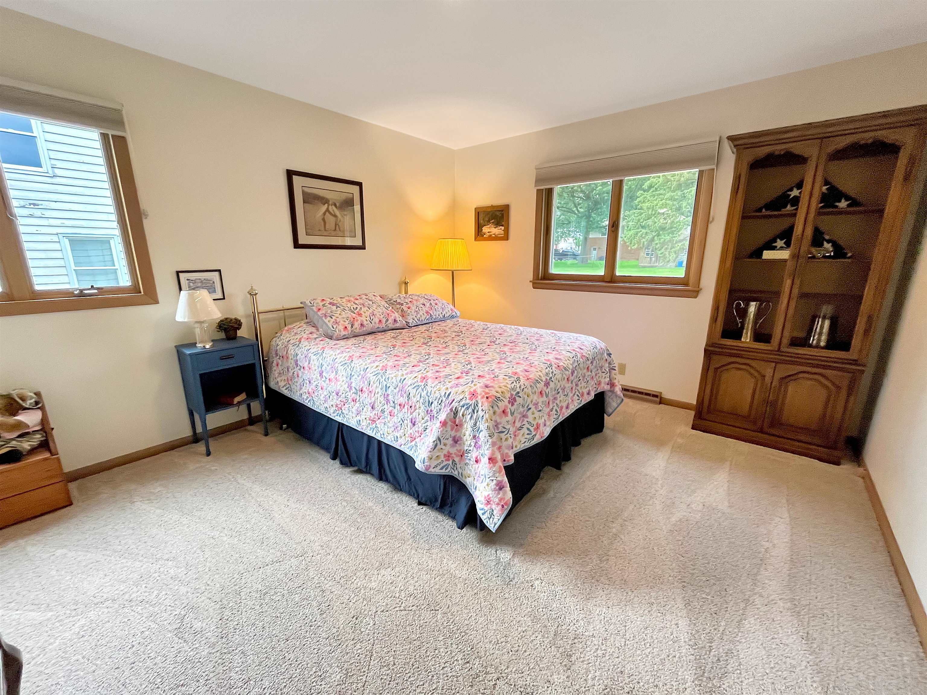 11 East Division Road Shannon, IL 61078 - Photo 15 of 33 a spacious bedroom with a bed painting on wall and windows