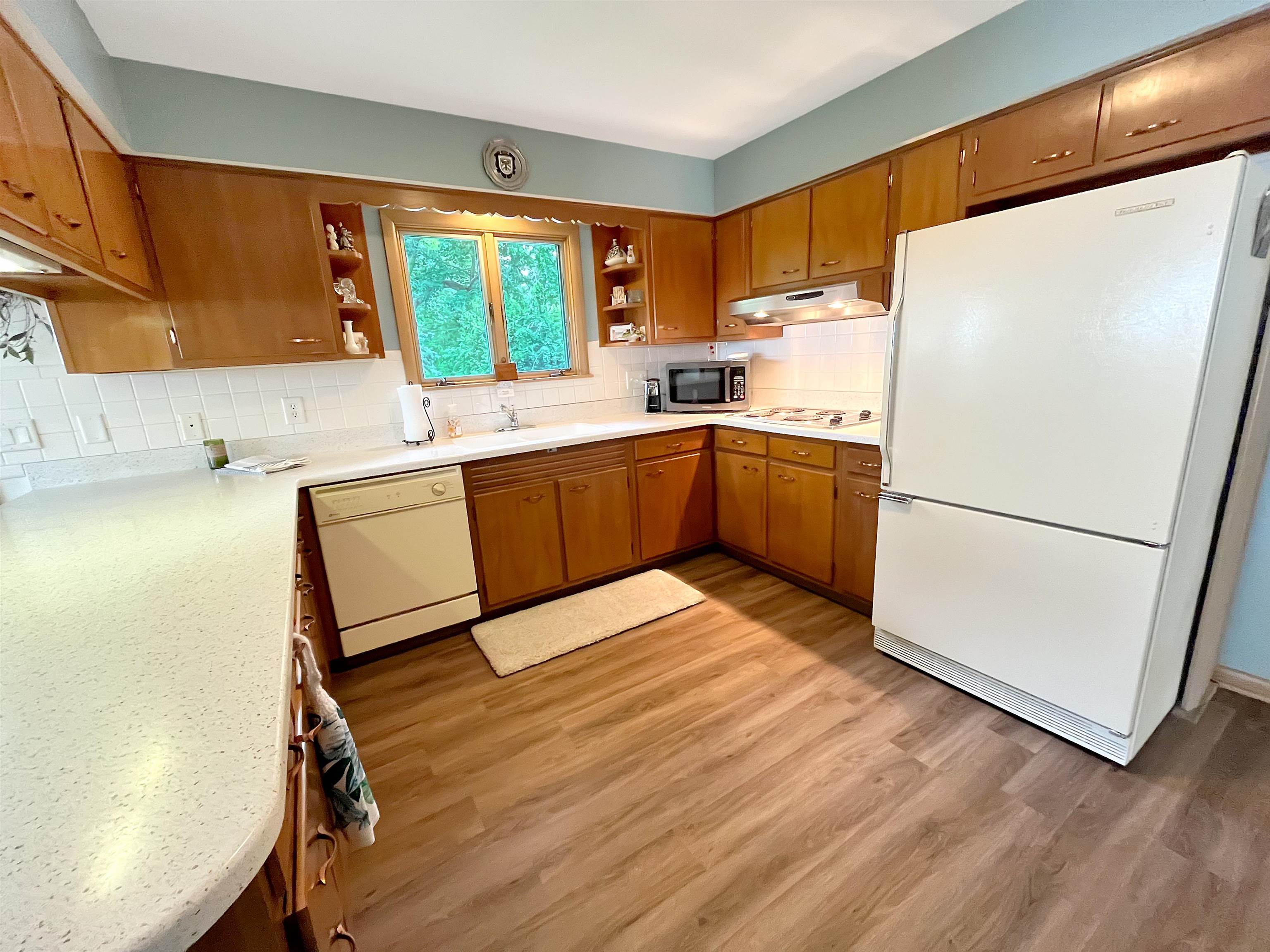 11 East Division Road Shannon, IL 61078 - Photo 9 of 33 a kitchen with a refrigerator and a sink