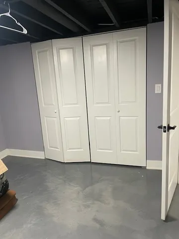 a view of closet area