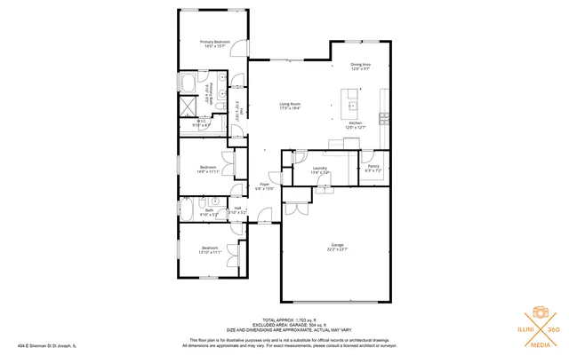 $319,900 | 404 East Sherman Street, St. Joseph, IL 61873