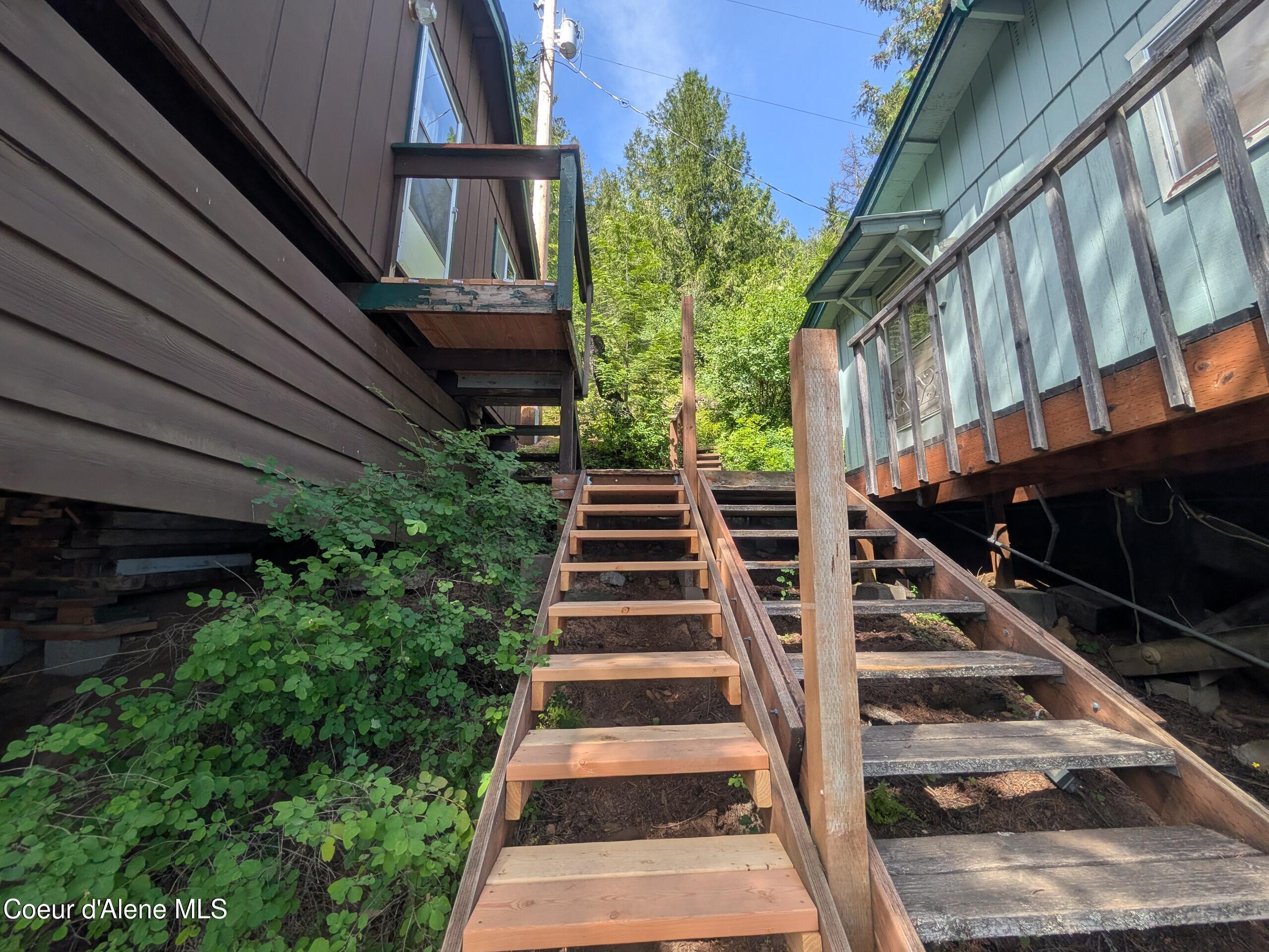 15902 West Spirit Lake Road Spirit Lake, ID 83869 - Photo 24 of 35 Stairs To Home