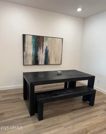 a view of wooden floor and cabinet