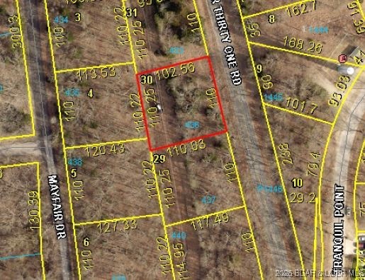 Lot 436 Lot Road Camdenton, MO 65020 - Photo 2 of 7 Lot dimensions/parcel map