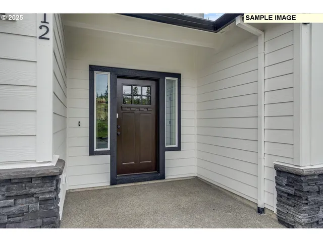 a view of front door of house