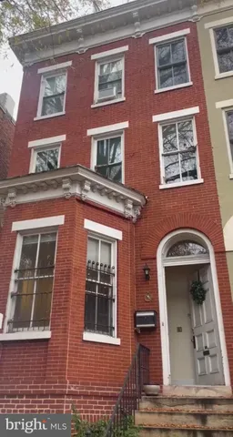 a front view of a building