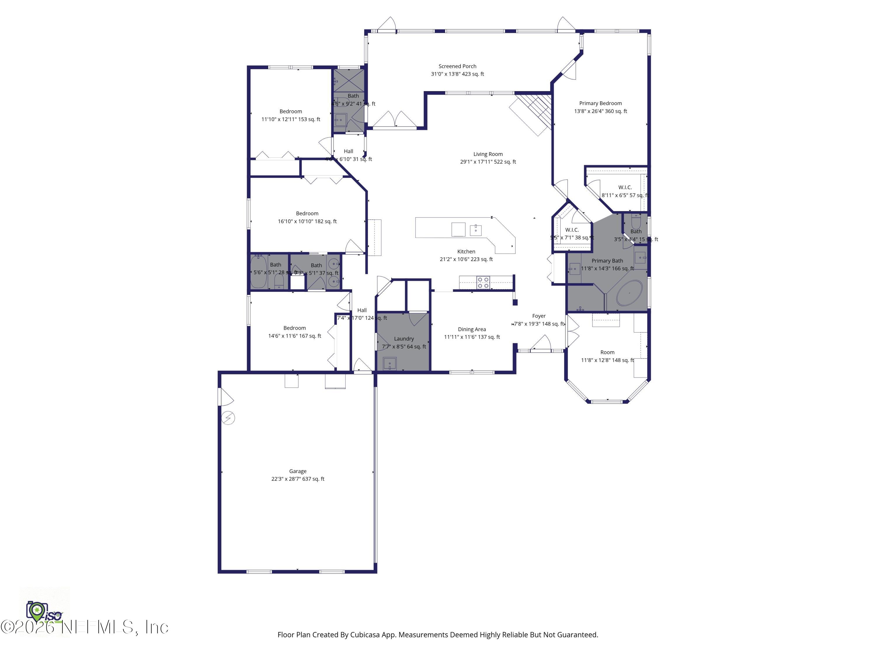 1600 Spring Water Court Fleming Island, FL 32003 - Photo 85 of 85 a picture of floor plan