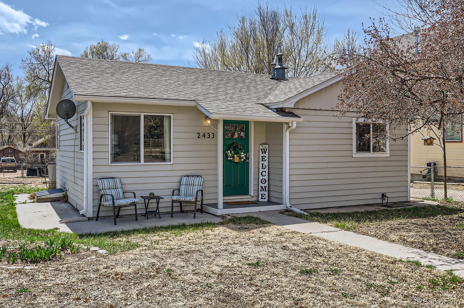 2433 East Monument Street Colorado Springs, CO 80909 - Photo 2 of 11 a view of a house with a yard and sitting area