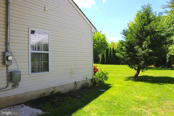 a view of back yard of the house