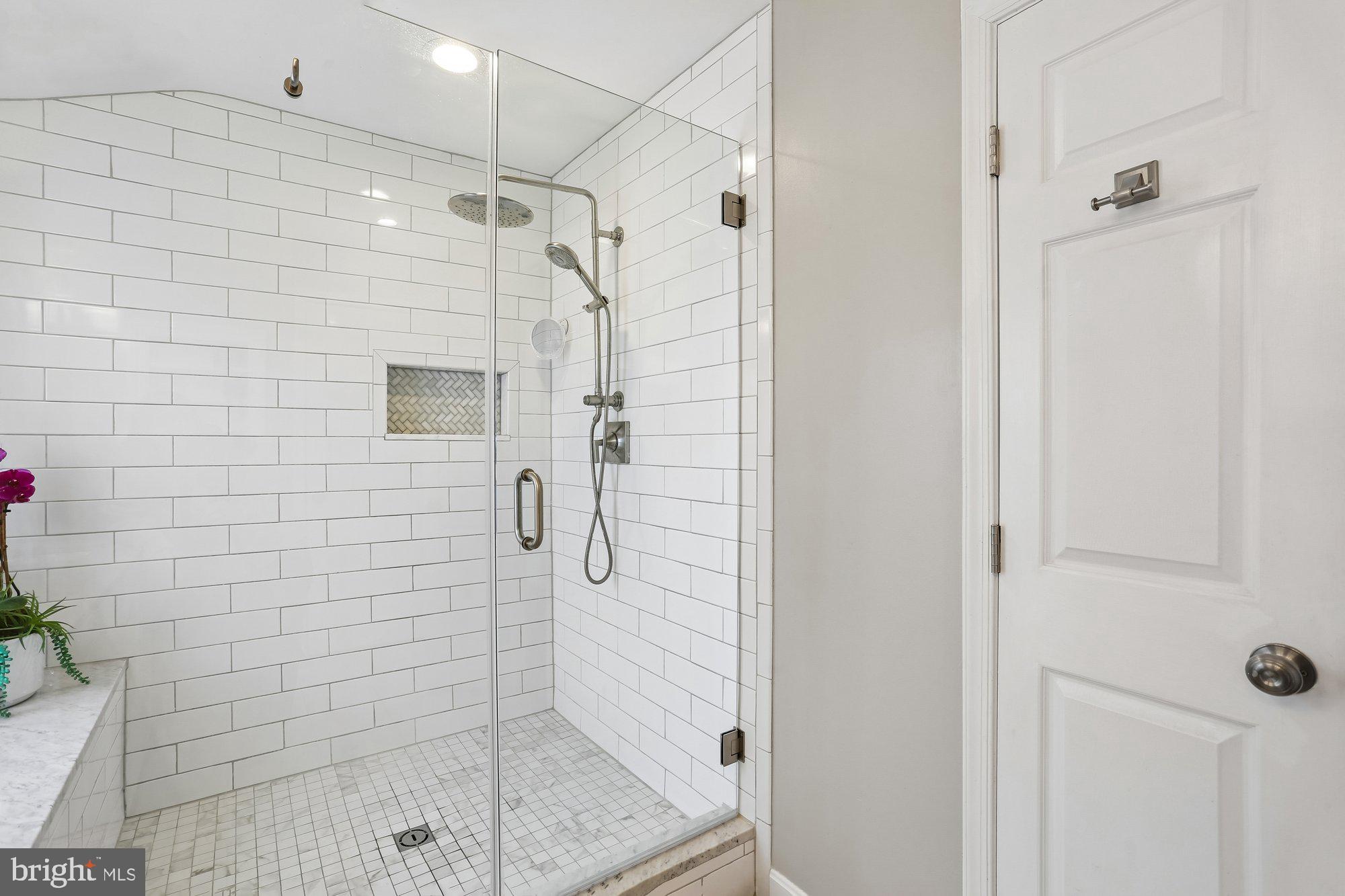 9 Midsummer Court Gaithersburg, MD 20878 - Photo 38 of 69 Primary bath with glass-enclosed shower