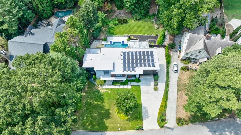 4036 Statewood Road Northeast Atlanta, GA 30342 - Photo 80 of 84 an aerial view of a house with a yard