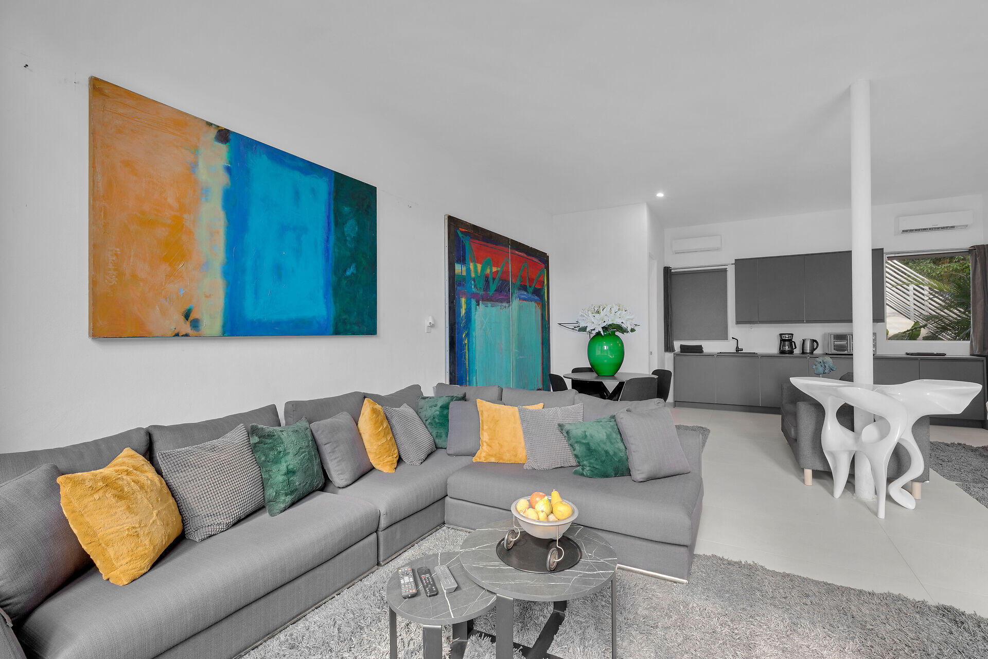 98701 Overseas Highway Key Largo, FL 33037 - Photo 35 of 47 a living room with furniture and a wooden floor