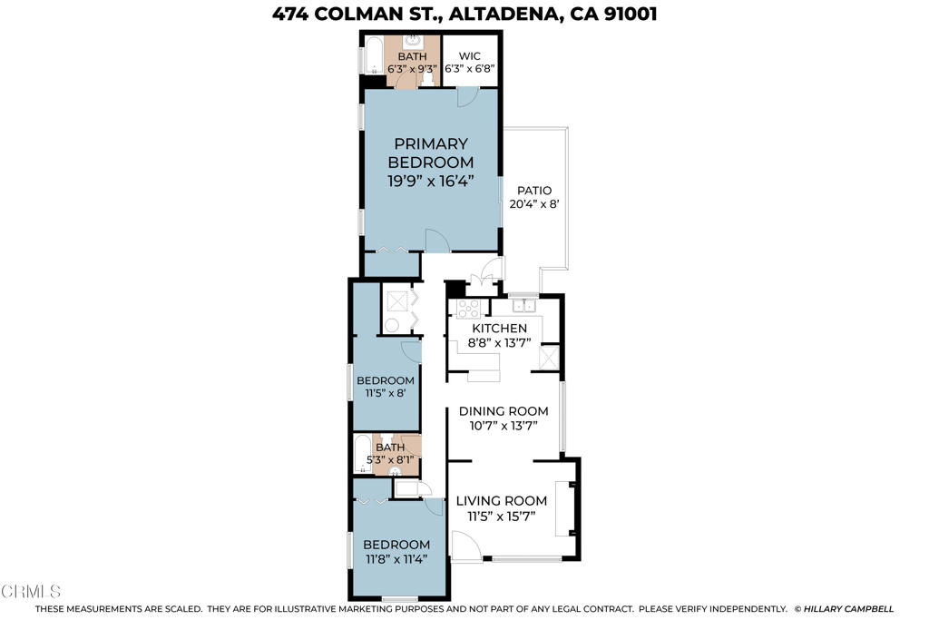 474 Colman Street Altadena, CA 91001 - Photo 38 of 38 colmanfloorplan26