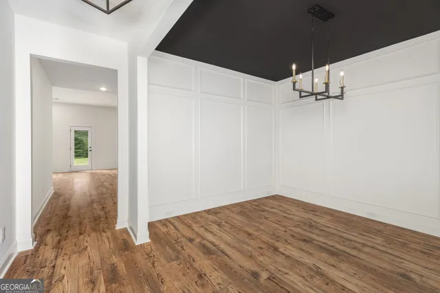 wooden floor in an empty room