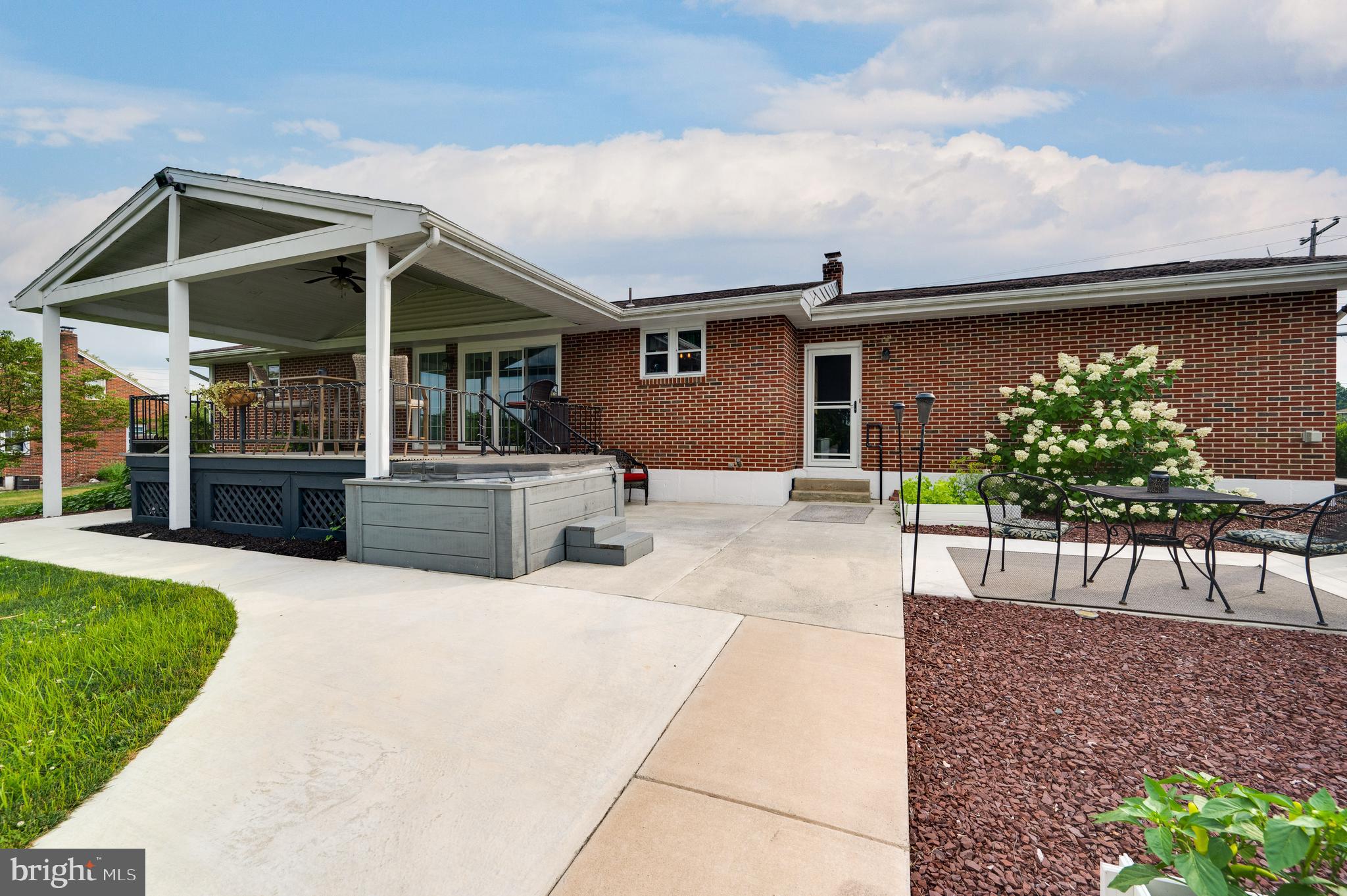 1253 Railroad Road Leesport, PA 19533 - Photo 34 of 45 Covered patio and hot tub
