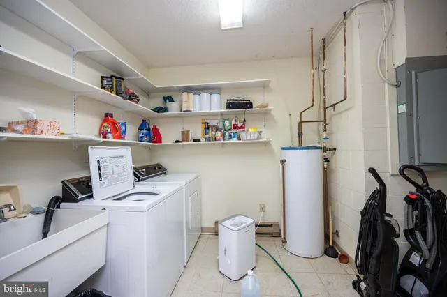 a room with storage and utility