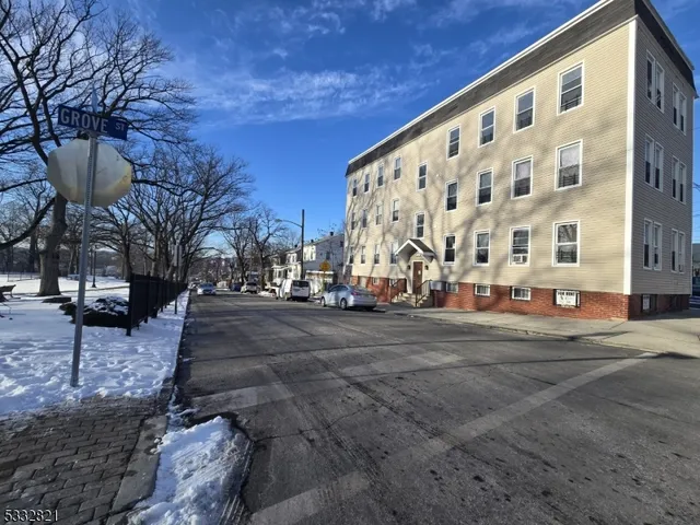 a front view of a building