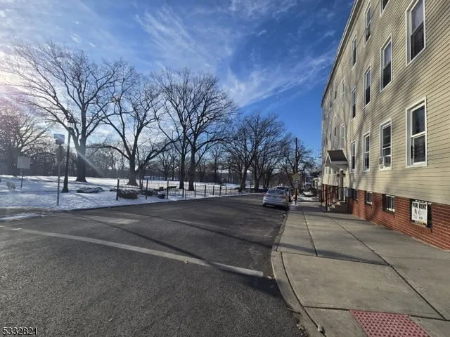 a view of park with trees