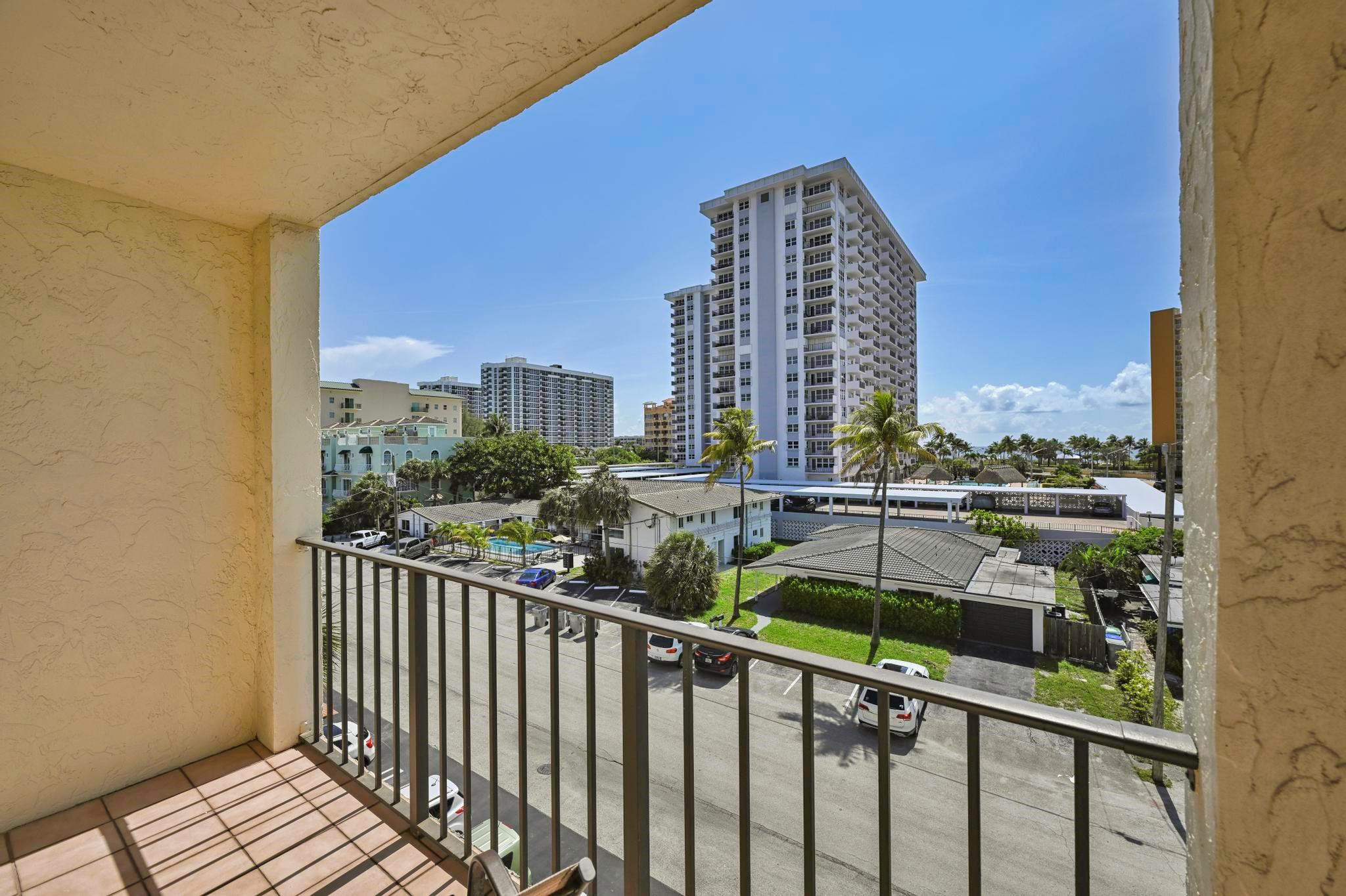 400 North Riverside Drive, Unit 404 Pompano Beach, FL 33062 - Photo 20 of 29 a view of city from a balcony