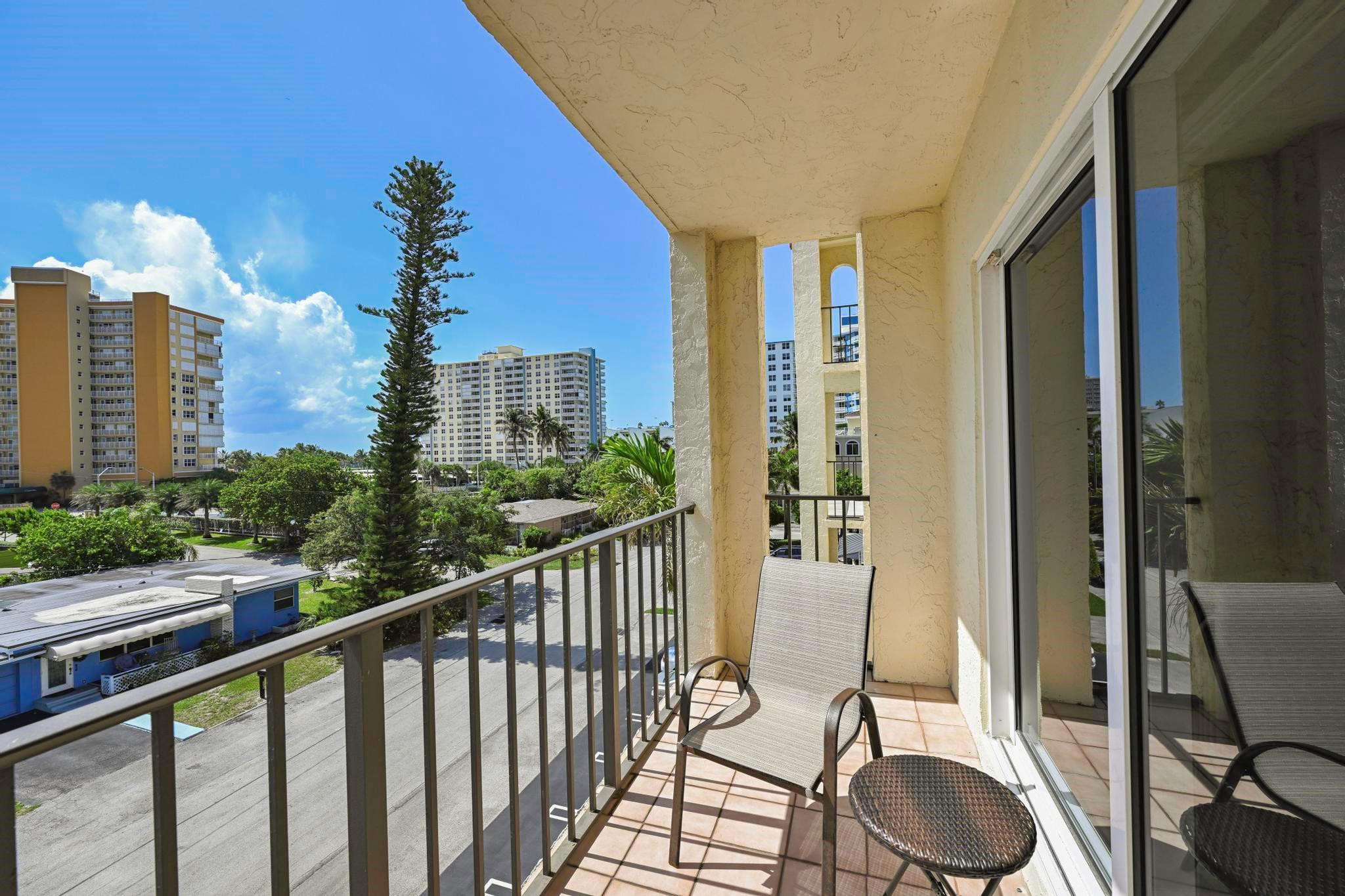 400 North Riverside Drive, Unit 404 Pompano Beach, FL 33062 - Photo 10 of 29 a view of balcony with furniture