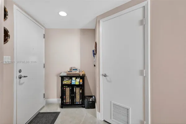 a workspace with furniture and window