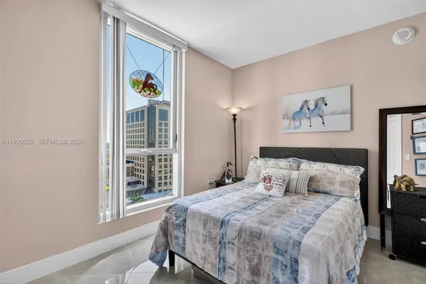 a view of a city with tall buildings