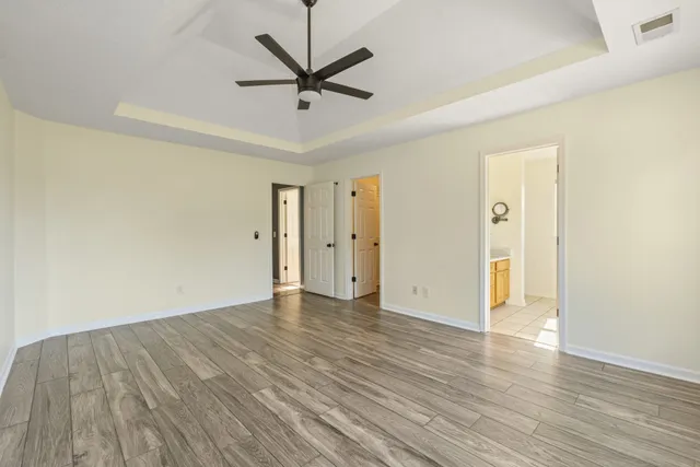wooden floor in an empty room
