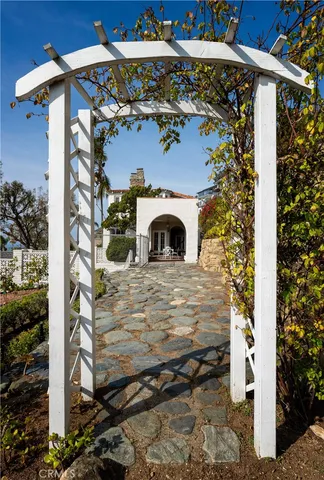 a view of a door of the house