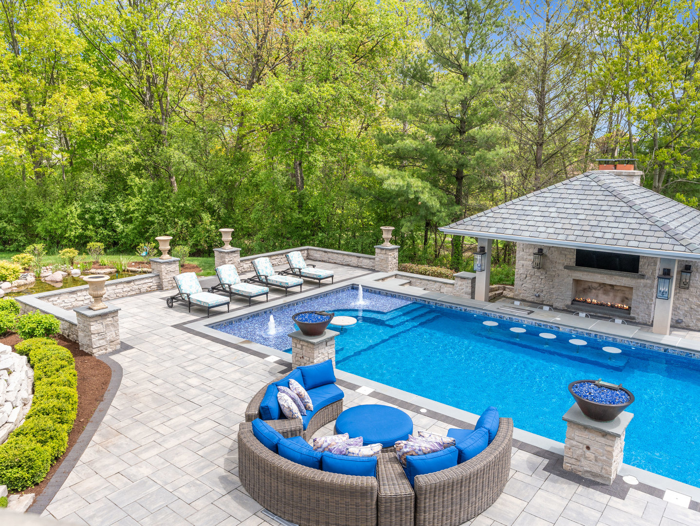 4N881 Old Farm Road St. Charles, IL 60175 - Photo 46 of 66 a view of a swimming pool with a patio