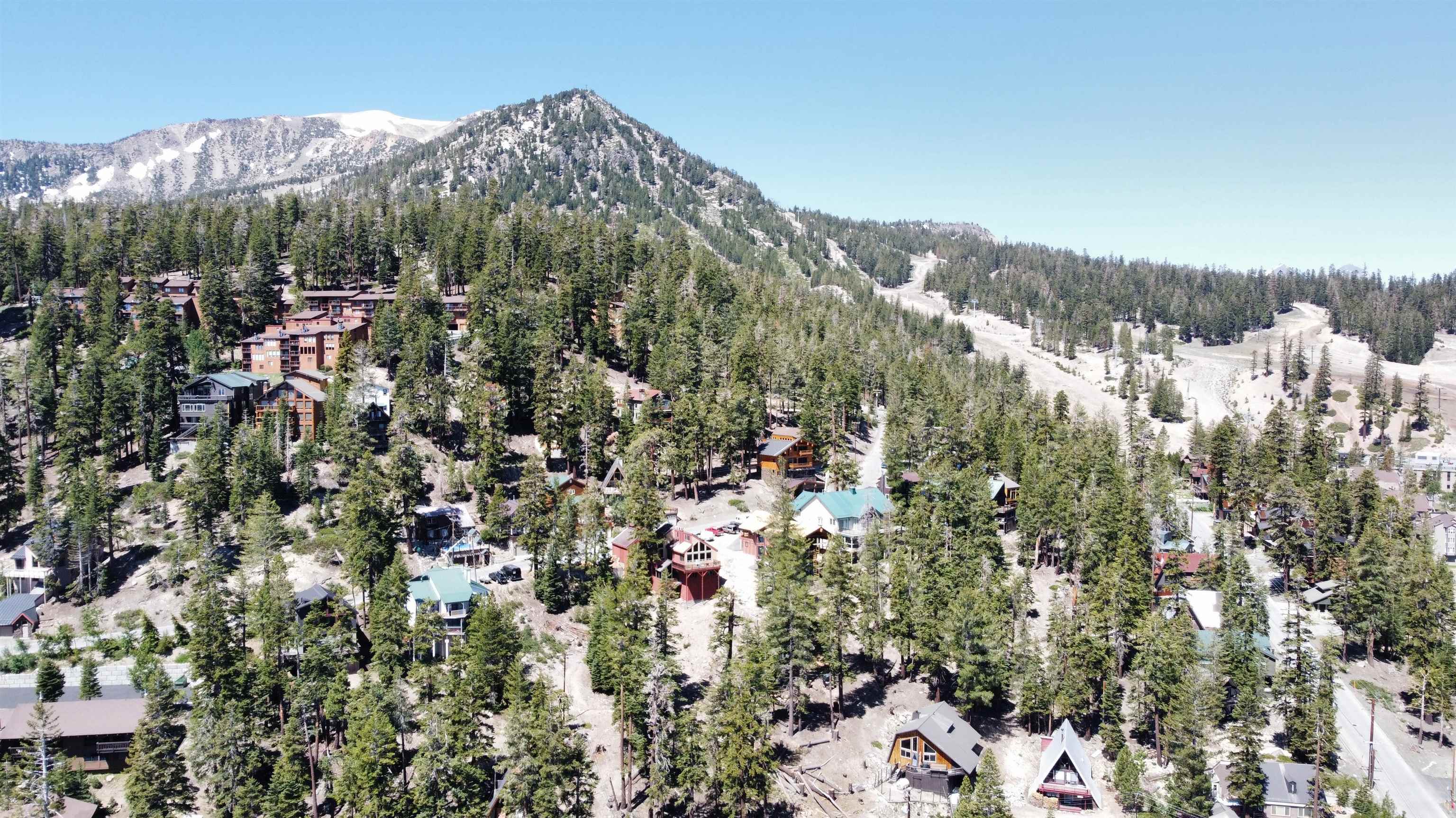32 John Muir Road Mammoth Lakes, CA 93546 - Photo 40 of 42 a view of a house with a mountain and a forest