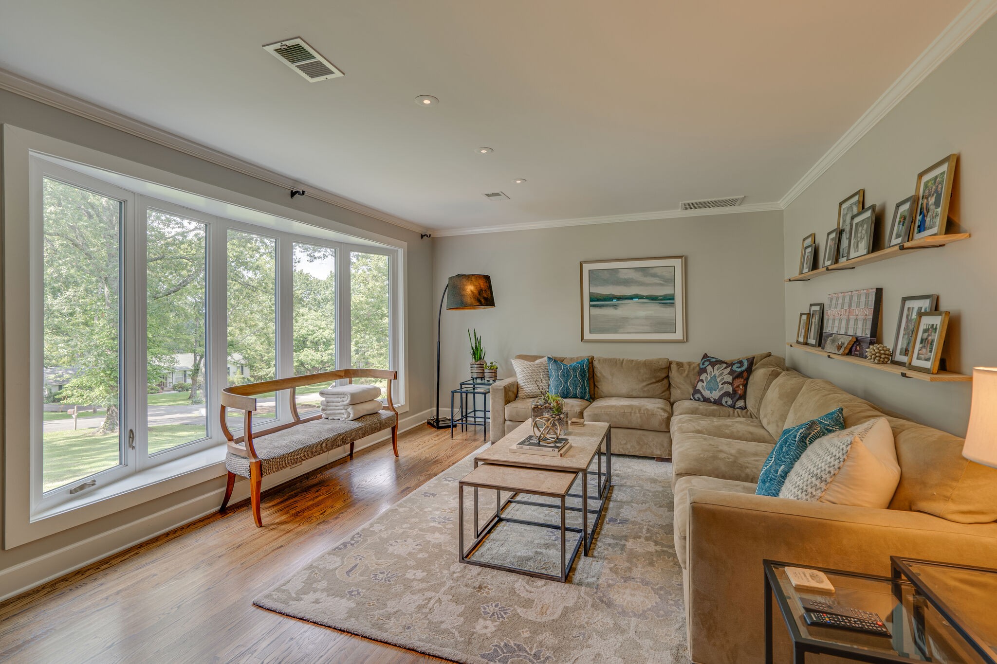 6357 Torrington Road Nashville, TN 37205 - Photo 12 of 48 a living room with furniture a rug and a large window