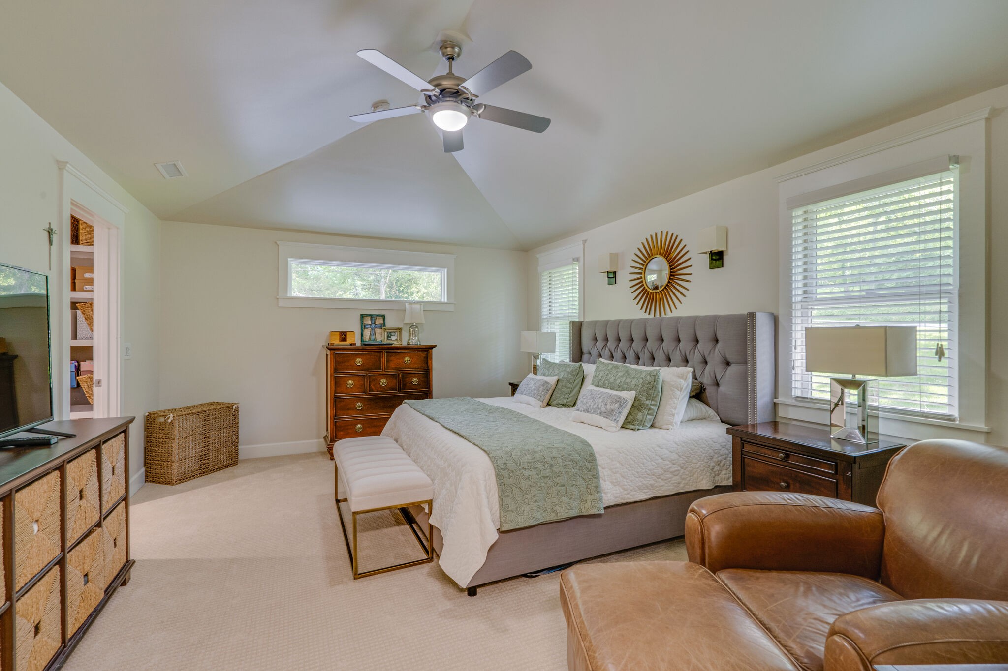 6357 Torrington Road Nashville, TN 37205 - Photo 22 of 48 a bedroom with a bed couch and window
