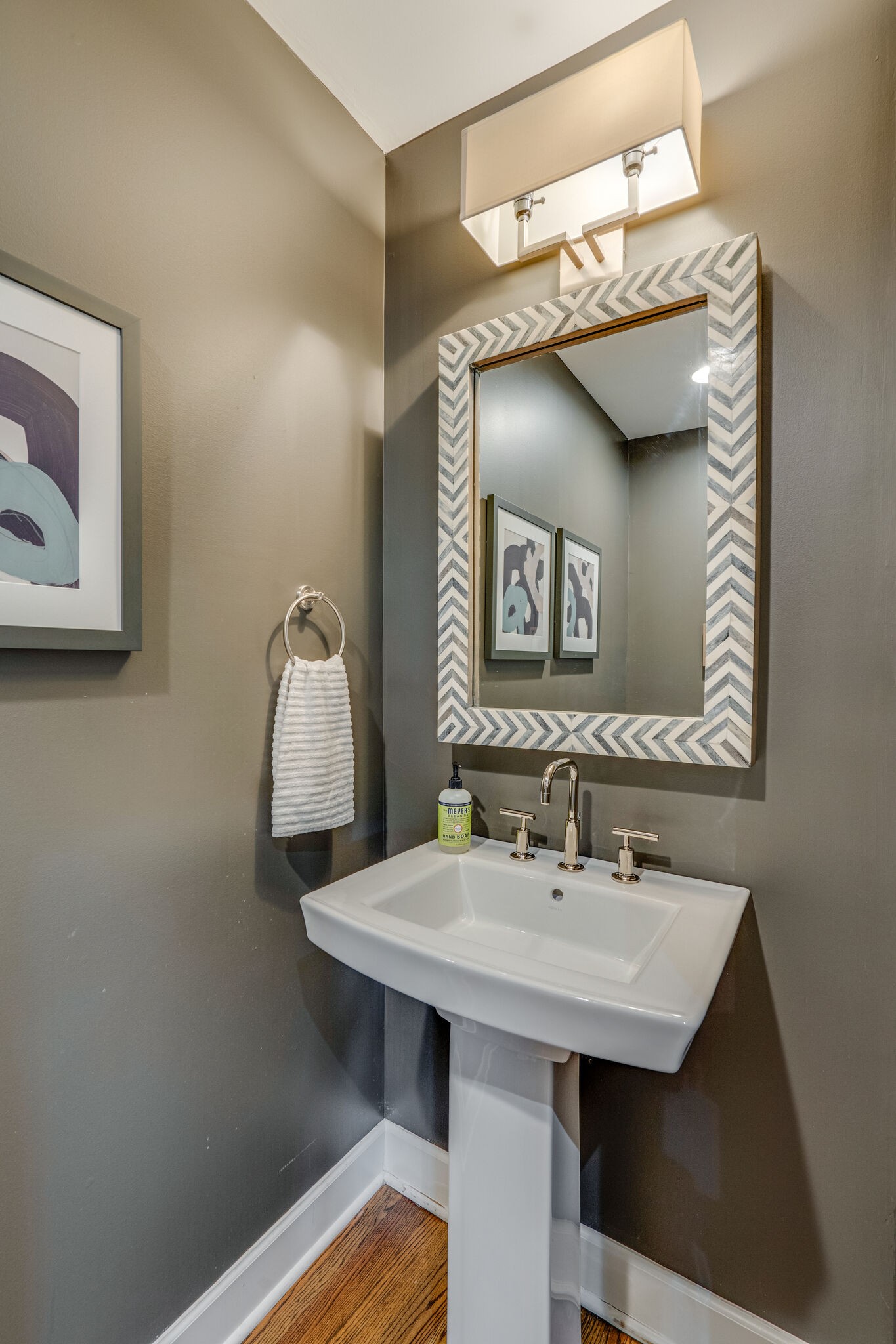 6357 Torrington Road Nashville, TN 37205 - Photo 28 of 48 a bathroom with a sink and a mirror