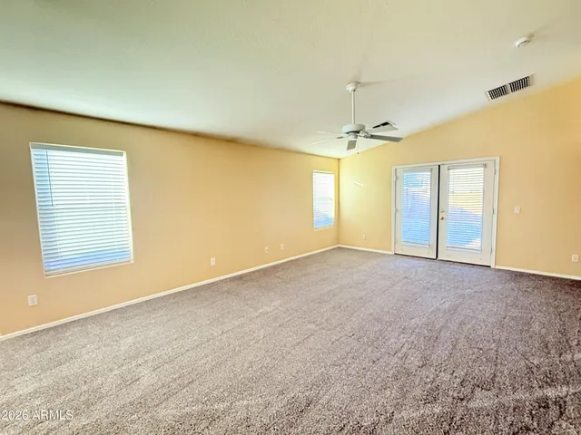 a view of a livingroom with a chandelier