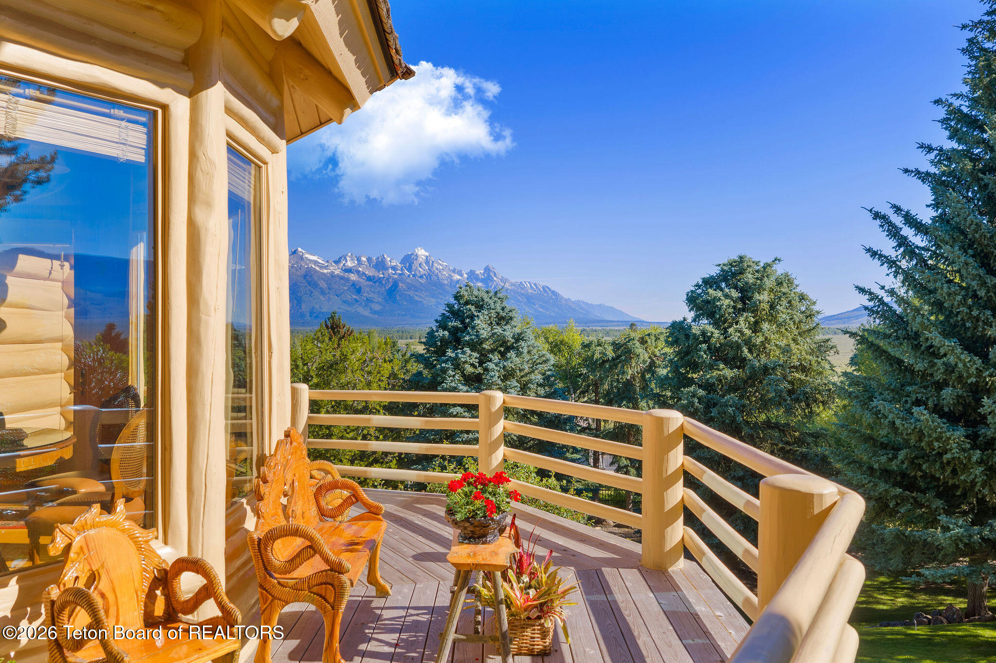 1095 Grand View Road Jackson, WY 83001 - Photo 4 of 39 Wrap Around Deck with Views