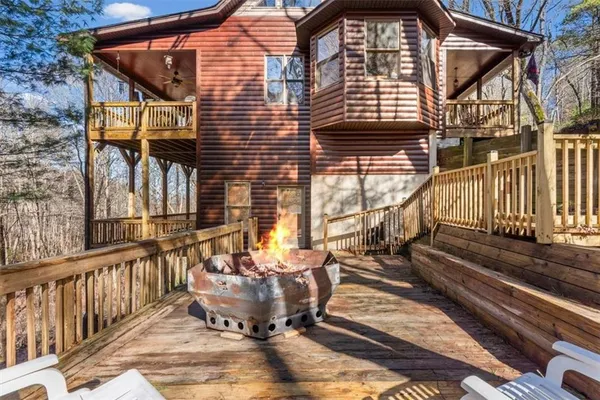 a view of city and mountain