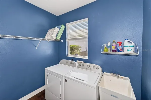 a view of a storage & utility room