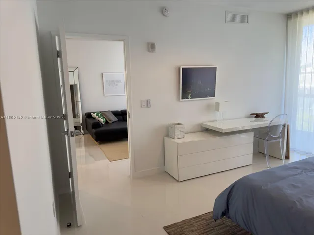 a view of elevator and hallway