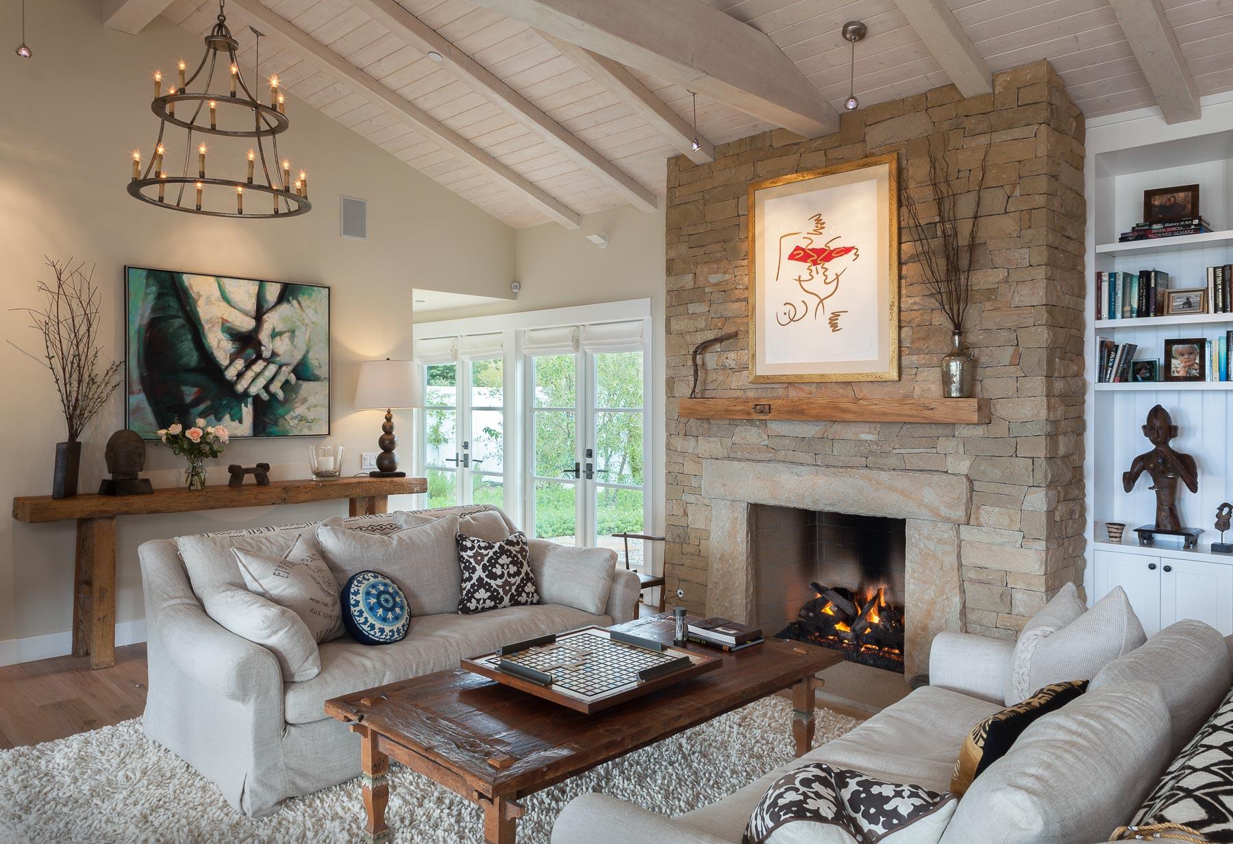 0 Alston Road Santa Barbara, CA 93108 - Photo 13 of 15 a living room with furniture a fireplace and a chandelier