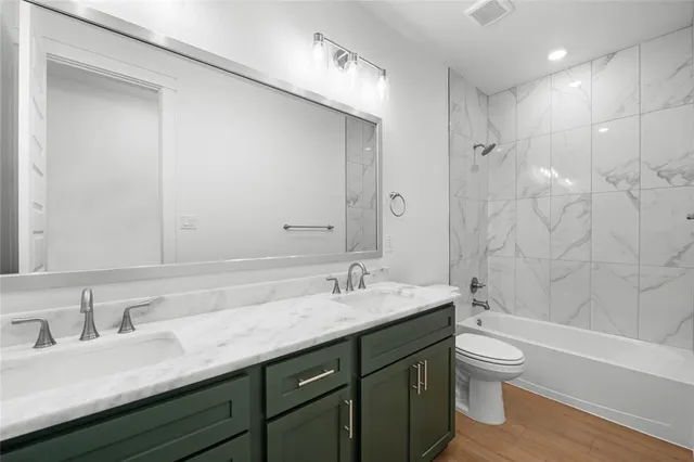 a house view with a garden space