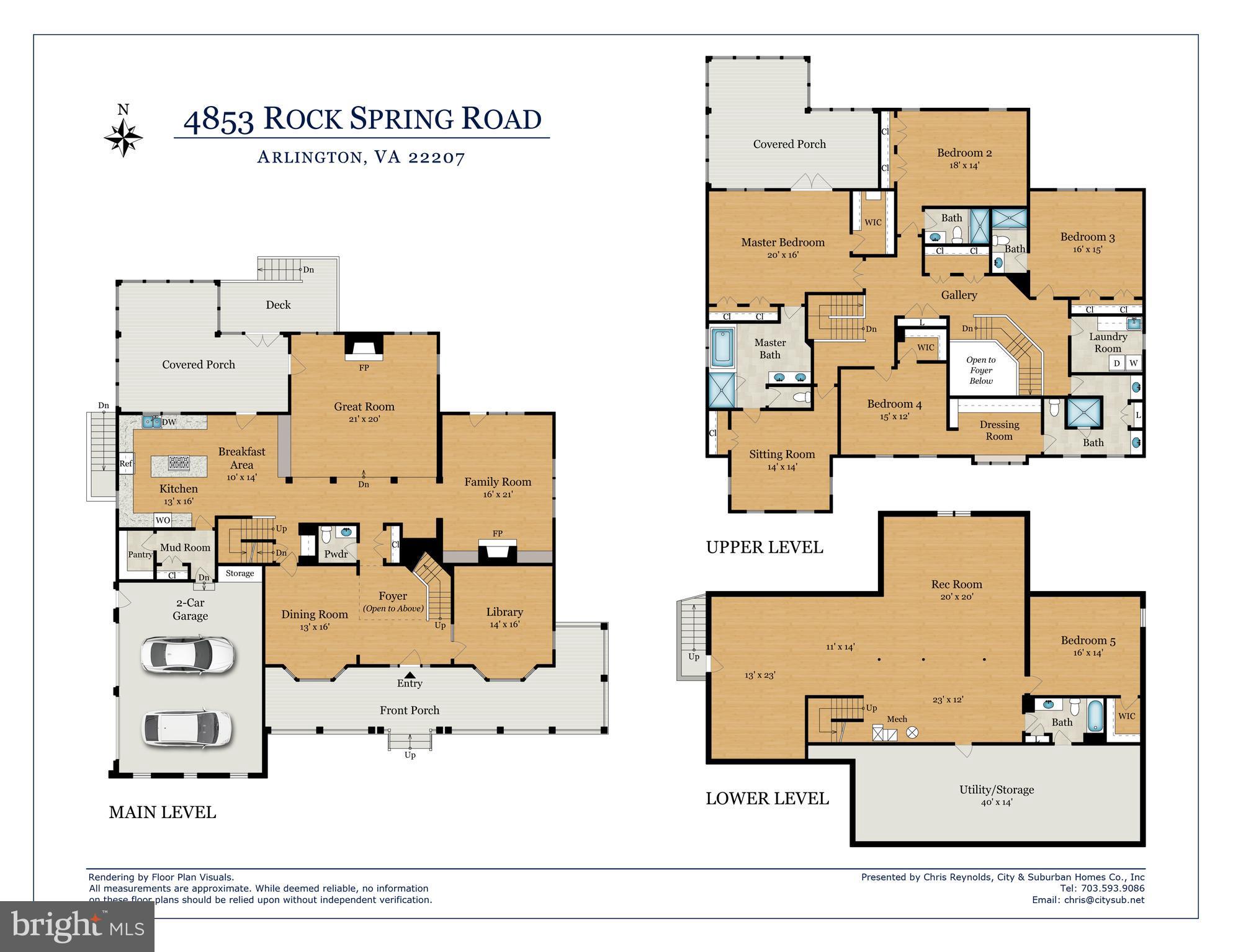 4853 Rock Spring Road Arlington, VA 22207 - Photo 51 of 51 Floor plans